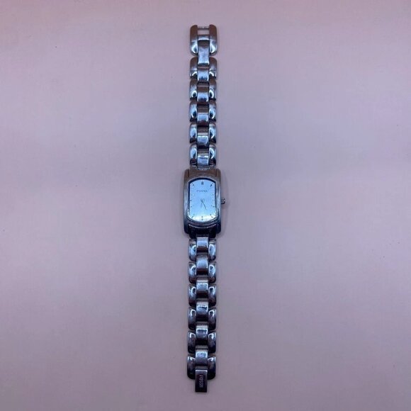 Fossil Watch F2  ES-9519 All Stainless‎ Steel Silver Tone Stick Analog Quartz - Picture 8 of 13